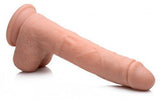 Vibrerende & Stotende Realistische XL Dildo met Zuignap en Ballen -16.5 cm - PlayForFun