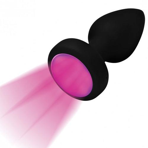 Vibrerende Buttplug Met LED-Licht - Klein - PlayForFun