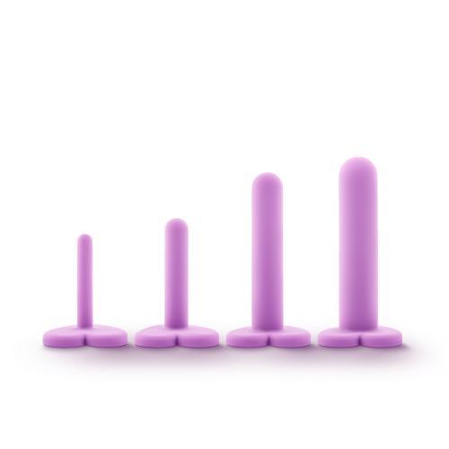 Wellness - Siliconen Vagina Dilator Set - Paars - PlayForFun