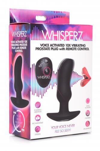 Whisperz Prostaat Vibrator Met Stem Activatie - PlayForFun