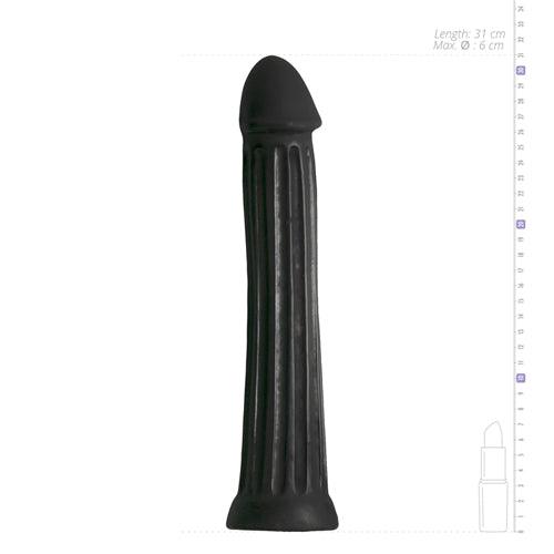 XXL Dildo 31.5 cm - Zwart - PlayForFun