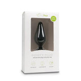 Zwarte buttplug met trekring - large - PlayForFun