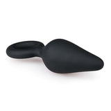 Zwarte buttplug met trekring - large - PlayForFun