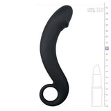 Zwarte siliconen prostaat dildo - PlayForFun